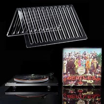 lp수납장 투명 아크릴 비닐 레코드 보관 홀더 12 슬롯 cd 보관 랙 홈 레코드 랙 디스플레이 스탠드 새로운, 없음