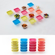 아웅다움〕20p 국산 소분 밥팩 밥냉동용기 냉장고 정리 반찬통 실리콘전자렌지용 냉동밥보관용기ll1!ll