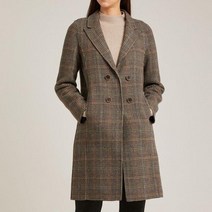 올리비아로렌 엔씨부산대점 체크 핸드메이드 싱글 모직코트 WW9421