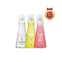 [엘지생활건강] 메소드 주방세제 용기 532ML x 2개 택1(레몬민트/바질/핑크그레이프), 선택:바질