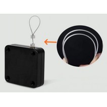 오토도어클로저 와이어 자동문닫힘 현관문 중문 미닫이문 여닫이문 열림방지 원룸잠금장치 걸쇠 체인, 800G, 블랙, 1개