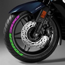 그리븐 2세대 혼다 포르자300 350 로고 타이어 레터링 휠 스티커 데칼, 접착제타입