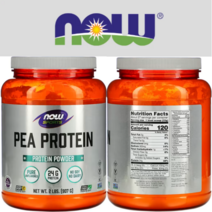 나우푸드 스포츠 완두 단백질 순수 무맛 907 그램 비건