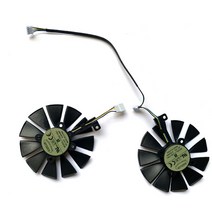 ASUS GTX1060 1070 Ti RX 470 570 580 그래픽 카드 용 87MM 쿨러 팬 2 개 Everflow T129215SU PLD09210S12, 02 T129215SU