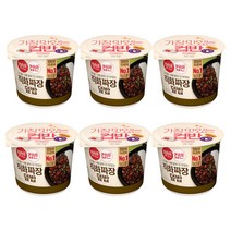 햇반 컵반 직화볶음짜장덮밥 280g x 6개 /컵반/컵밥