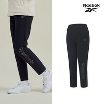 [KT알파쇼핑][REEBOK] NEW 리복키즈 로고포인트 밴딩팬츠 여아 블랙
