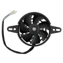 오토바이 전기 냉각 열 팬 모터 12V 중국 200cc 250cc 쿼드 atv 4 휠러 이동 카트 흙 구덩이 자전거 utv, 하나, 검은 색