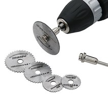 미니 그라인더 원형톱날 5개와 3.2mm 생크 포스트 2개