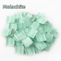 300g/10.58oz (약. 300pcs) 유리 모자이크 타일 1cm/0.39in 사각형 공예 DIY 만들기 재료 0.4mm/0.15in 두께, 300g-10.58oz, Malachite