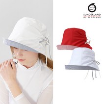선덜랜드 여성 와이어 리본 벙거지 모자 - 16012CP21, 레드