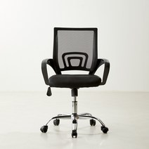 몬스터오피스 폼 체어 학생의자 사무용의자, 블랙