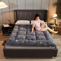 침실 양고기 벨벳 두꺼운 따뜻한 다다미 매트리스 1.5m 1.8m 기숙사 살이 포동 포동하게 한 싱글 더블 매트, 200x220cm, 스타일-2