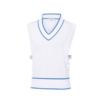 와이드앵글 여성 WG 심플 브이넥 스웨터 베스트 WWM23K73, 95