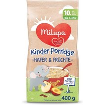 독일 밀루파 Milupa Kinde rPorridge 10개월~3살까지 아기 귀리 과일 오트밀 이유식 포리지 400g, 1팩