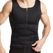 중량 조끼 운동 탱크 탑 피트니스 트레이닝 셔츠 남성 땀 스포츠 체중 감량 shapewear 바디 셰이퍼 허리 트레이너 슬리밍 속옷, XL, 싱글 벨트