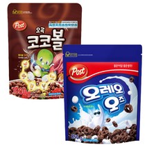 포스트 오레오오즈 850g + 포스트 코코볼1kg 대용량 시리얼, 1세트