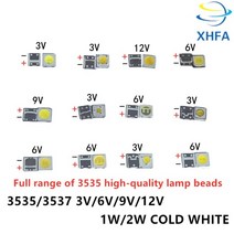 LG UNI 루멘에 대 한 50-100PCS 삼성 LED 브랜드의 새로운 원래 1W 3V 2W 6V 9V 12V 3535 멋진 흰색 LCD 백라이트 TV 응용 프로그램, 04.6V 스페셜 50PCS