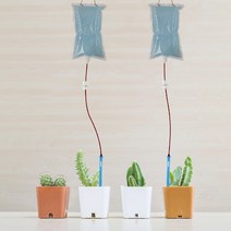 베란다 실내 텃밭 화분 아파트 옥상 자동 급수 물주기 링거형 원예 식물 휴가 여행 식물 관리 3L