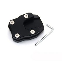 Kickstand 오토바이 발 사이드 스탠드 확장 패드 확대 플레이트 혼다 PCX 125 150, 01 Black-no logo