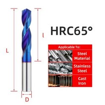 Tooleye카바이드 드릴 비트 하드 메탈 텅스텐 스틸 트위스트 금속 가공 CNC 선반 드릴링 공구 10200mm, 3.0mm+HRC65
