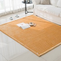 밍크 극세사 러그 카페트 침대 패드 Q K 머스타드 칼라