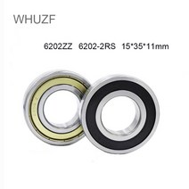 WHUZF 2/4pcs 6202-2RS 6202ZZ 깊은 홈 볼 베어링 15x35x11mm 6202RS 6202Z 2Z 보어 이중 밀봉 크롬 강, 01 6202ZZ_02 4PCS