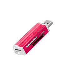 카드리더기 usb sd card 다채로운 올인원 메모리 SD 카드 리더기 스틱 프로 듀, 01 rose
