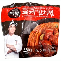 백쿡 백종원의 돼지김치찜 650g x 4입/아이스발송, 4개
