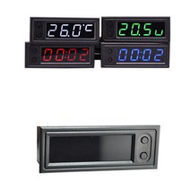 [피트인] DIY용 디지털 시계 볼트메타 차량용 온도 3in1 자동차, 매립형3in1(블루)