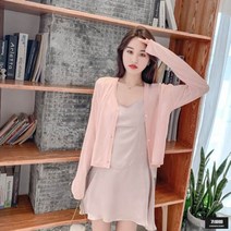가바바 여성 가디건 버튼 포인트 여름 숄 가디건 G51130