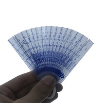 두께 플라스틱 플매트 카펫 러그 필러 게이지 갭 측정 도구 0.05-1.5-2.0-3mm 18 개 20 PVC 시트 포함, [02] 0.05-1mm 20 Sheet