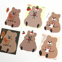 영이의숲꽃카 빅 리무버블 스티커 3종, 1개, 핫도그 꽃카