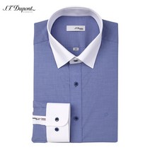 (S.T듀퐁 셔츠)-2022 SS신상- 슬림핏 스냅 카라 클레릭 면 긴팔 셔츠 SE2SM21LS325SBU