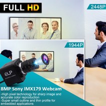 디지털사이니지 USB 웹캠 머신 비전 IMX179 8MP 3264X2448 가변 초점 CS 렌즈 박스 감시 산업용 카메, 04 6mm