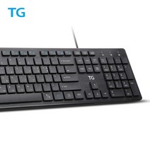 RoHS인증 유선 키보드 TGK500U 블랙/키스킨제공 22년품TG삼보, 친환경 RoHS인증 유선 키보드 TG-K500U 블랙/, 핑크