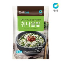 청정원 2002)집으로ON 취나물밥230g x10개 (냉동), 230g, 1세트