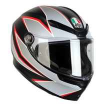 AGV 헬멧 K-6 FLASH MATT BLACK/GREY/RED