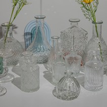 이케바나 유리 화병 빈티지 수경재배 vase 화병 디퓨저병 인테리어 오브제, K