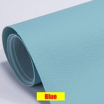가죽보수스티커 자기 접착제 가죽 패치 소파 수리 Refurbishing 스티커 테이블 백업 패브릭, [04] Blue, [01] 10X20cm