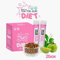 식약처인정 차전자피 식이섬유 다이어트 가르시니아 HCA 알로에 다시마 푸룬 분말 탄수화물 컷팅 체지방 배변활동 톡톡지움다이어트 건강기능식품, 2BOX, 30포