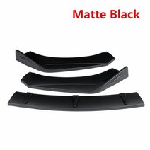 탄소 섬유 모양/광택/매트 블랙 자동차 앞 범퍼 스플리터 립 바디 키트 스포일러 디퓨저 프로텍터 아우디 TT RS 2004-2019, 스페인 |Matte Black