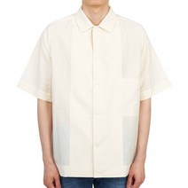 메종 마르지엘라 [메종마르지엘라] 포플린 S50DL0507 S54670 102 남자 반팔 라운지 셔츠 스트레이트핏