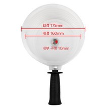 드릴커버 분진 방지 롱홀쏘 먼지 방지 더스트 커터 천공작업, 강화된 구멍 톱 먼지 덮개(대형)