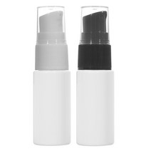 [허브스프레이] 에센스 펌프용기 10ml~40ml, 1개, 15ml 백색용기 검정캡