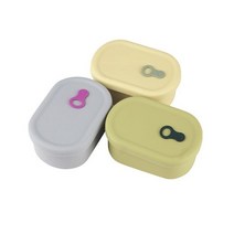 타원형 실리콘 밀폐용 용기 350ml 스팀홀 냉동밥 반찬, 본상품선택