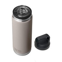 YETI Rambler 767.1g(26온스) 병 진공 단열 스테인리스 스틸 처그 캡 포함 알파인 옐로우, Sharptail Taupe, Sharptail Taupe