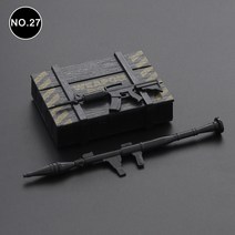 엔진 크레인 RC 자동차 장식용 차고 시리즈 장난감 제리 캔 버킷 배송 케이스 사다리 금속 삽 도구 TRX4 SCX10 WPL ZW 1/10 스케일, 27 N0.27