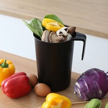 건강-드림_싱글 신혼라이프 위생적인 밀폐형 음식물 쓰레기통 2L 용기 주방 처리 물통 수집_rjsrkdemf, 옵-션★아이보리