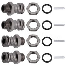 RC 가스켓 메탈 엔진 취미4개/몫 1/8th 알루미늄 휠 육각 허브 17mm 23MM 확장 어댑터 스틸 핀 내경 8mm +, 05 Titanium