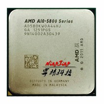 AMD A10-Series A10 5800K 5800 쿼드 코어 CPU 프로세서 AD580KWOA44HJ/AD580BWOA44HJ 0 소켓 FM2, 한개옵션0